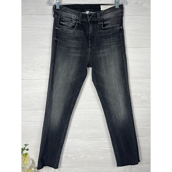 Rag & Bone Womens Hi Rise Ankle Skinny Jeans Sz 28 - Picture 1 of 13